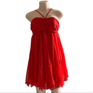 ONLY Red Halter Vanesa Dress M